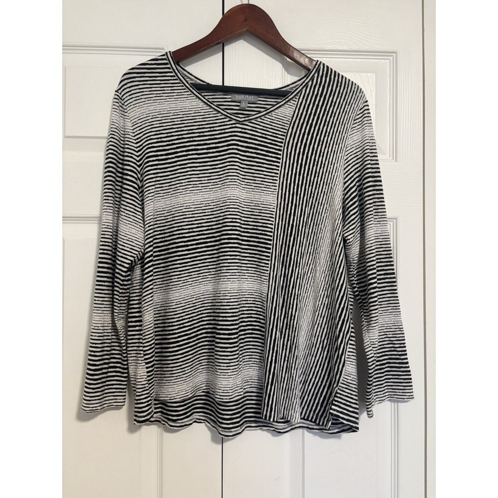 Women’s Habitat Blouse Black White Size Large